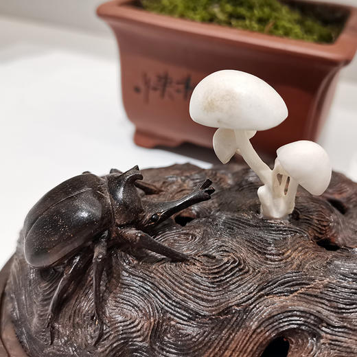 富甲一方(蘑菇)°小叶紫檀香炉 商品图3