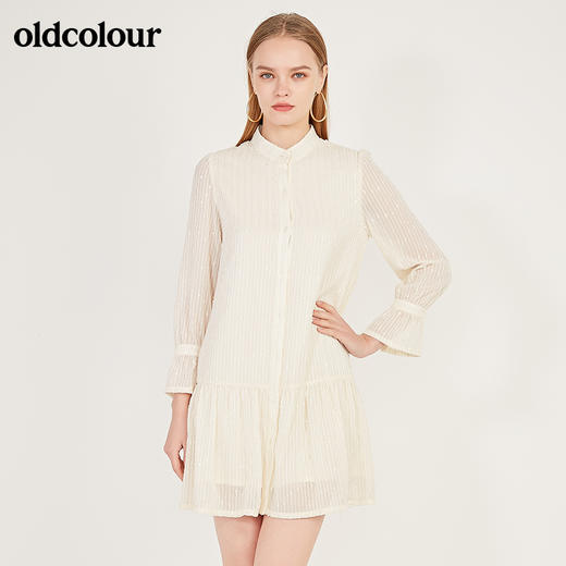 oldcolour秋季气质百搭长袖连衣裙N11103175 商品图1