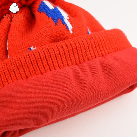 棉果果冬季新品男童闪电毛线帽M414400521748 商品图1