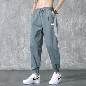 【服饰鞋包】休闲裤男夏季薄款休闲宽松运动哈伦裤潮流男士修身束脚九分裤子男