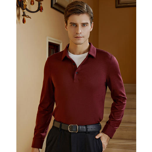 YvesFigarau伊夫·费嘉罗秋冬新款长袖T恤套头男士舒适休闲上衣920961 商品图2