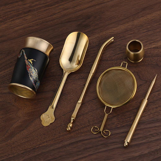 锦绣铜茶道六君子 商品图4