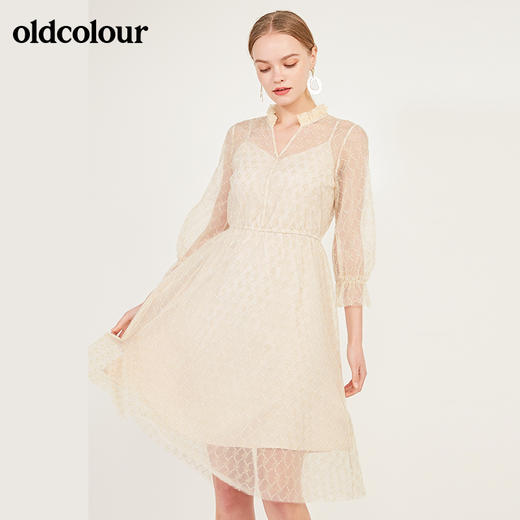 oldcolour早秋气质百搭长袖连衣裙N12103272 商品图2