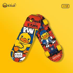 B.Duck滑板红色17寸