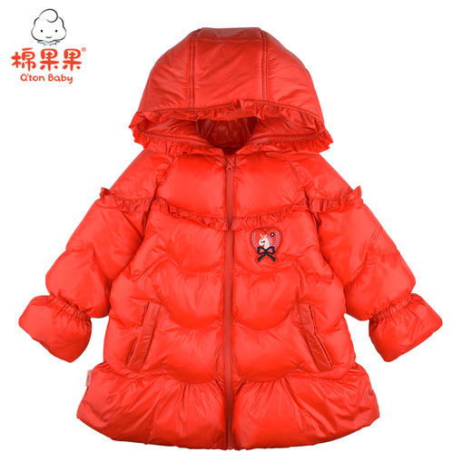 棉果果冬季女童中长款羽绒服M422102921732 商品图5