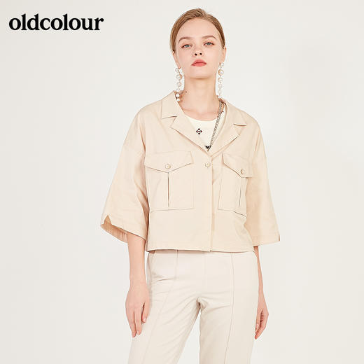 oldcolour春秋季百搭中袖衬衫女N13012309 商品图2