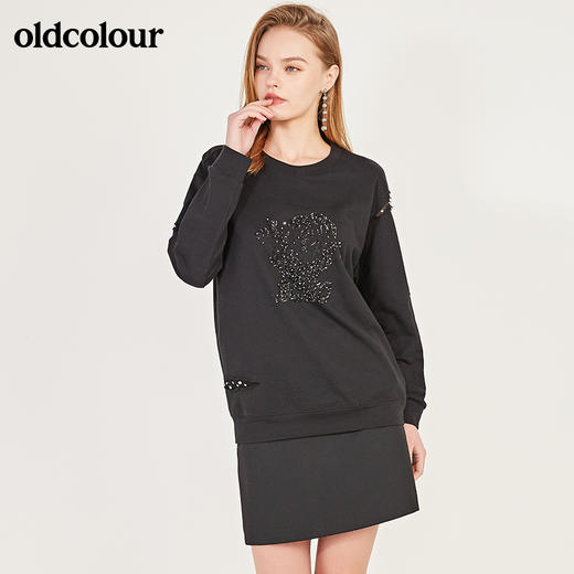 oldcolour秋季宽松百搭长袖T恤女N12023238 商品图3