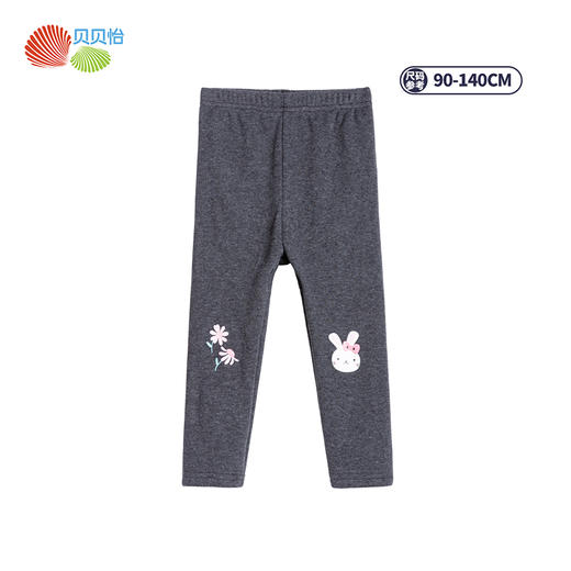 贝贝怡女童新款宝宝加绒保暖打底裤长裤裤子213K2246 商品图9