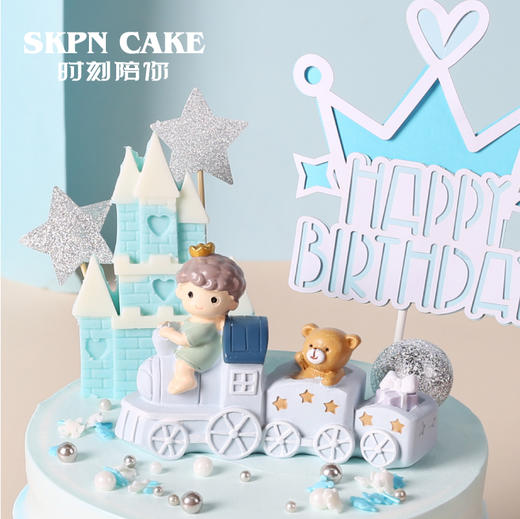 小火车男孩蛋糕（数字可替换为1-9岁） | 时刻陪你 商品图3