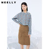 NEELLY纳俪商场同款单排扣大口袋设计半身裙女高腰中长裙秋季新款N21082E01158 商品缩略图3