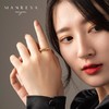 Manreya玛芮雅「巴黎香水」S925银镀金戒指几何设计质感优雅自由指环 商品缩略图3