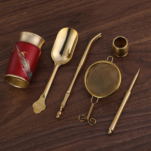 锦绣铜茶道六君子 商品图2