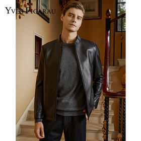 YvesFigarau伊夫·费嘉罗秋冬保暖绵羊皮革皮夹克923851