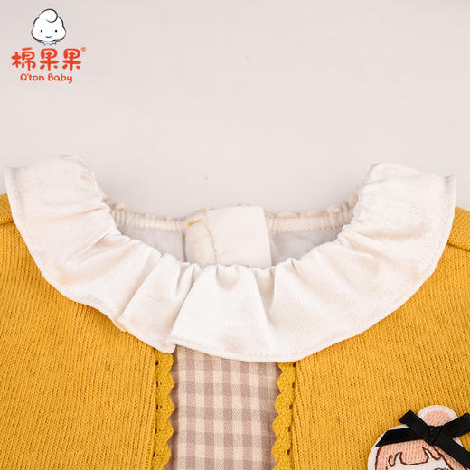 棉果果冬季女童假两件连衣裙M422700421692 商品图5