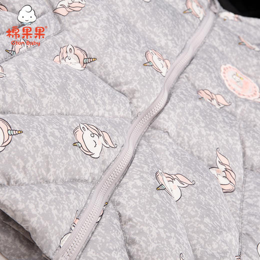 棉果果冬季女童中长款羽绒服M422102921731 商品图5