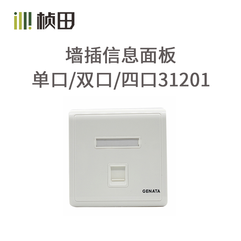 墙插信息面板 单口/双口/四口31201/31202/31204