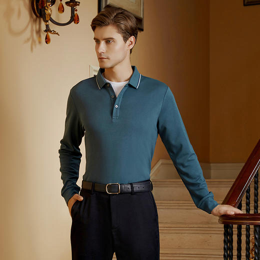 YvesFigarau伊夫·费嘉罗秋冬新款长袖T恤套头男士舒适休闲上衣920965 商品图1