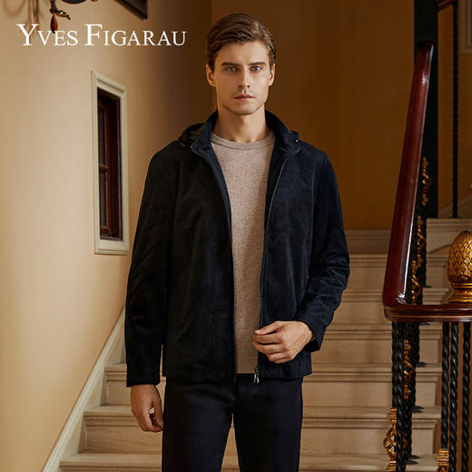 YvesFigarau伊夫·费嘉罗秋冬男士简约舒适透气休闲茄克921906 商品图0