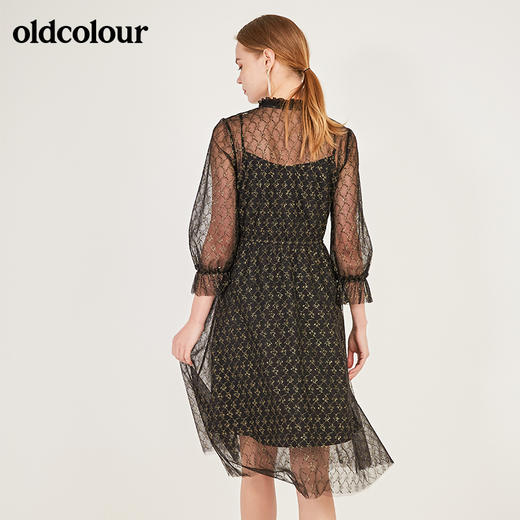 oldcolour早秋气质百搭长袖连衣裙N12103272 商品图1