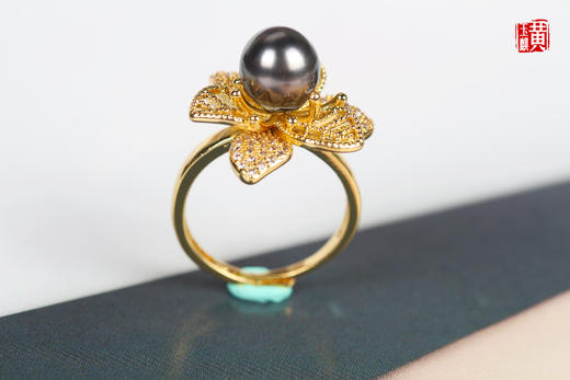 [ 花语 ]  大溪地海水珍珠戒指 商品图3