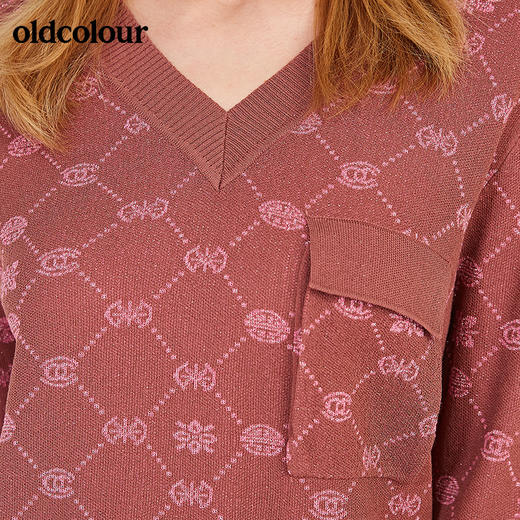 oldcolour秋季宽松百搭毛针织衫女N11052107 商品图3