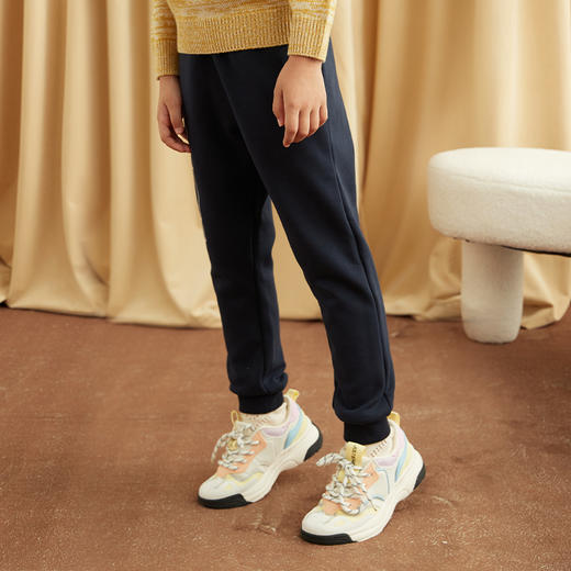 mette童装女童长裤2020秋装新品中大童女宝加厚加绒保暖休闲裤子 商品图4