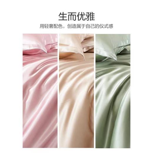 太湖雪宽幅纯色真丝四件套 商品图5