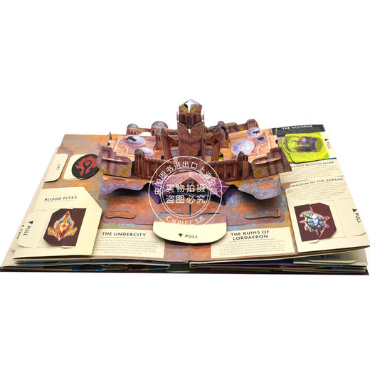 现货 魔兽世界立体书 英文原版 The World of Warcraft Pop-Up Book 艾泽拉斯世界 奥格瑞玛 暴风城 赞达拉 库尔提拉斯 暴雪 商品图2