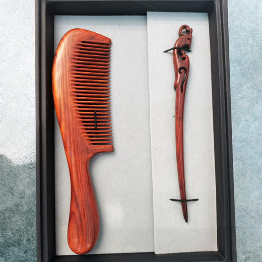 犀角紫檀梳套装 商品图3