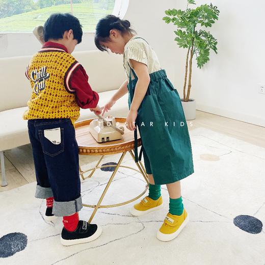 韩国儿童帆布鞋 （1115）好看得马卡龙色系，总能让妈妈们把持不住！ 简约魔术贴 轻松穿脱,记忆鞋垫,加倍柔软舒适！走路好舒服~ 商品图11