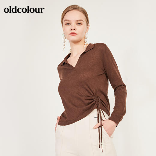 oldcolour秋季时尚百搭毛织套头衫女N11052162 商品图0