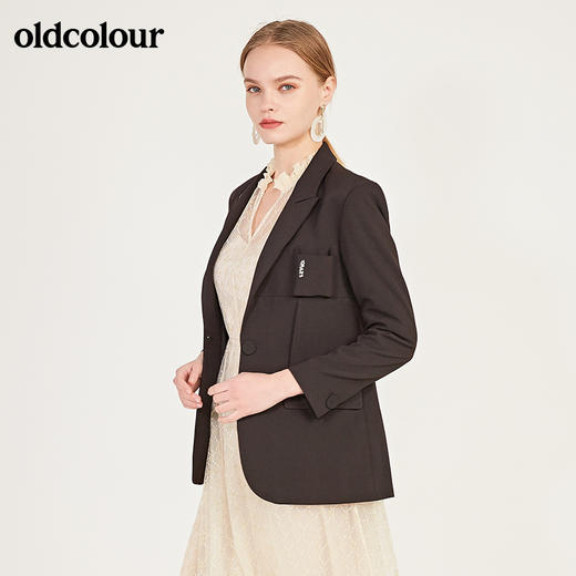 oldcolour春秋季时尚气质通勤百搭修身显瘦西装外套女N12048214 商品图4