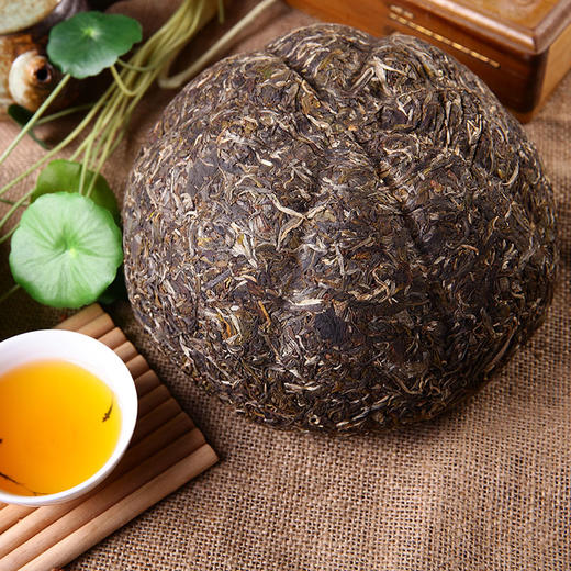 礼品茶-吉顺号普洱茶 2009年云南古树生茶大困鹿山金瓜贡茶2000g 古树普洱茶生茶 商品图6