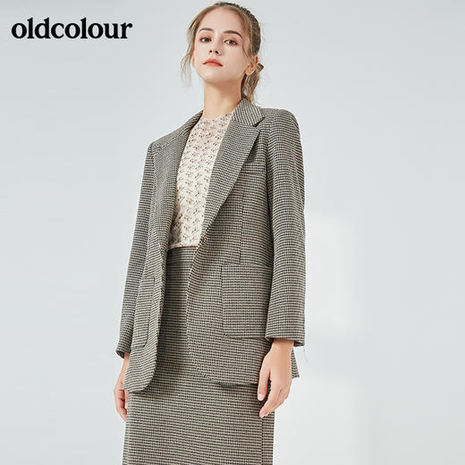 oldcolour秋季商场同款通勤百搭气质西装外套N34048469 商品图4