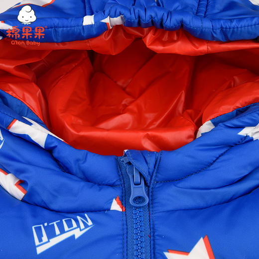 棉果果冬季男童尼丝纺中长款羽绒服M412102921680 商品图3