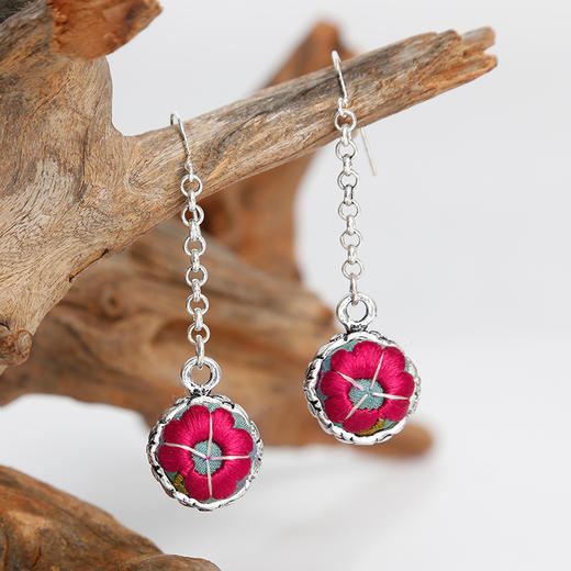 秋意老绣苗银耳环 / 少量现货 商品图2