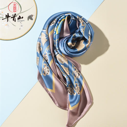 牛首山福藻到飞天丝巾气质防晒披风礼物蚕丝巾女夏季 商品图1