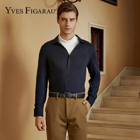 YvesFigarau伊夫·费嘉罗秋冬新款简约舒适保暖休闲长袖衬衫922315