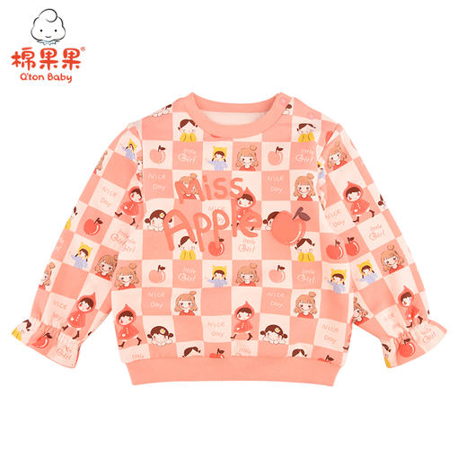 棉果果冬季女童印花套头卫衣M422180221687 商品图1