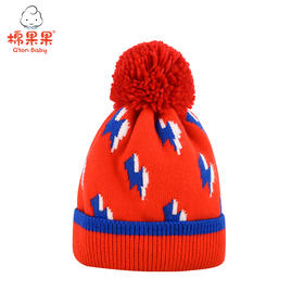 棉果果冬季新品男童闪电毛线帽M414400521748