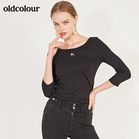 oldcolour春秋季时尚纯色百搭长袖T恤女N12023258