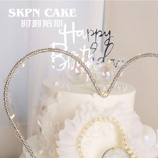 心心相印镶钻爱心女神蛋糕 | 时刻陪你 商品图1