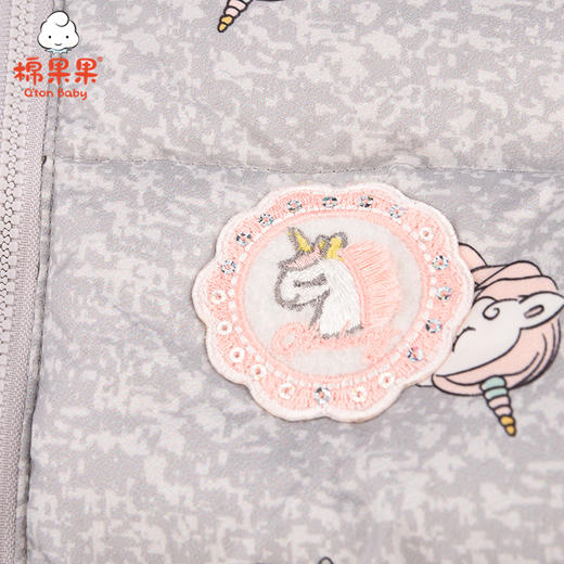 棉果果冬季女童中长款羽绒服M422102921731 商品图3