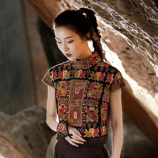 乐舞民族风绣花半指套 / 现货 商品图1