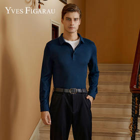 YvesFigarau伊夫·费嘉罗秋冬新款长袖T恤套头男士舒适休闲上衣920962