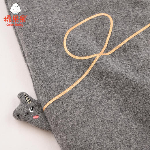 棉果果冬季女童路路加氨棉磨毛夹棉针织打底裤M422206821739 商品图1