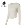 壁虎瑜伽【2109SY110】圆领高弹瑜伽长袖（有胸垫）【5天发货】 商品缩略图8