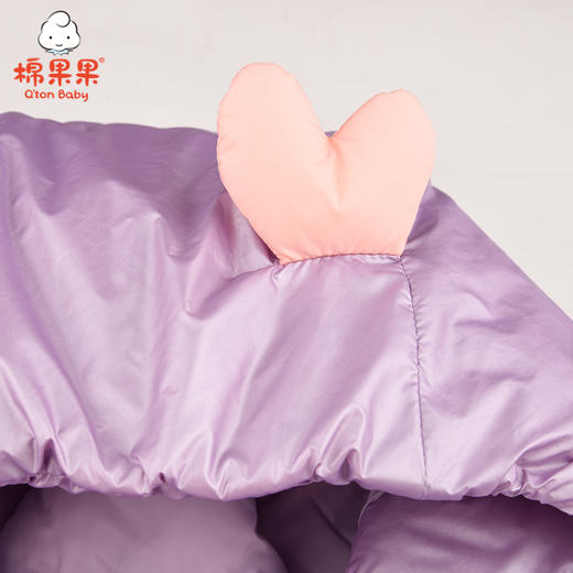 棉果果冬季女童茧型连帽羽绒服M422102921698 商品图4