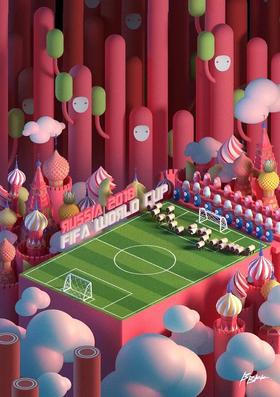 艺术花生 X BBKK艺术版画系列《World cup》#此商品参加第十一届北京惠民文化消费季
