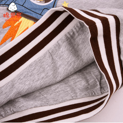 棉果果冬季男童挂里火箭图案套头卫衣M412180221706 商品图1